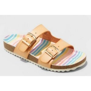 Cat & Jack Drew Footbed Sandals Tan Size 1